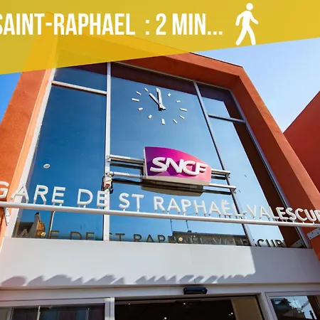 Maison Raphael - Plages, Et Gare A Pied Апарт-готель Сен-Рафаель